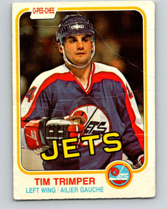 1981-82 O-Pee-Chee #376 Tim Trimper  Winnipeg Jets  V32158