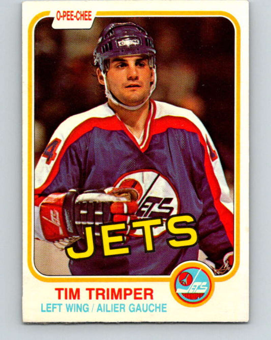 1981-82 O-Pee-Chee #376 Tim Trimper  Winnipeg Jets  V32159