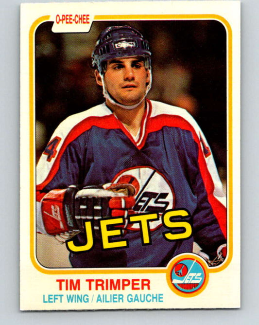 1981-82 O-Pee-Chee #376 Tim Trimper  Winnipeg Jets  V32160