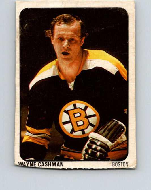 1974-75 Lipton Soup #9 Wayne Cashman  Boston Bruins  V32185
