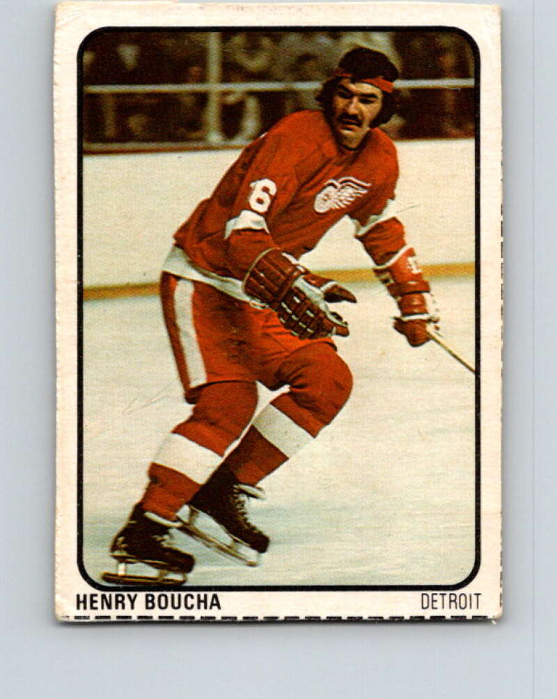 1974-75 Lipton Soup #32 Henry Boucha  Detroit Red Wings  V32249