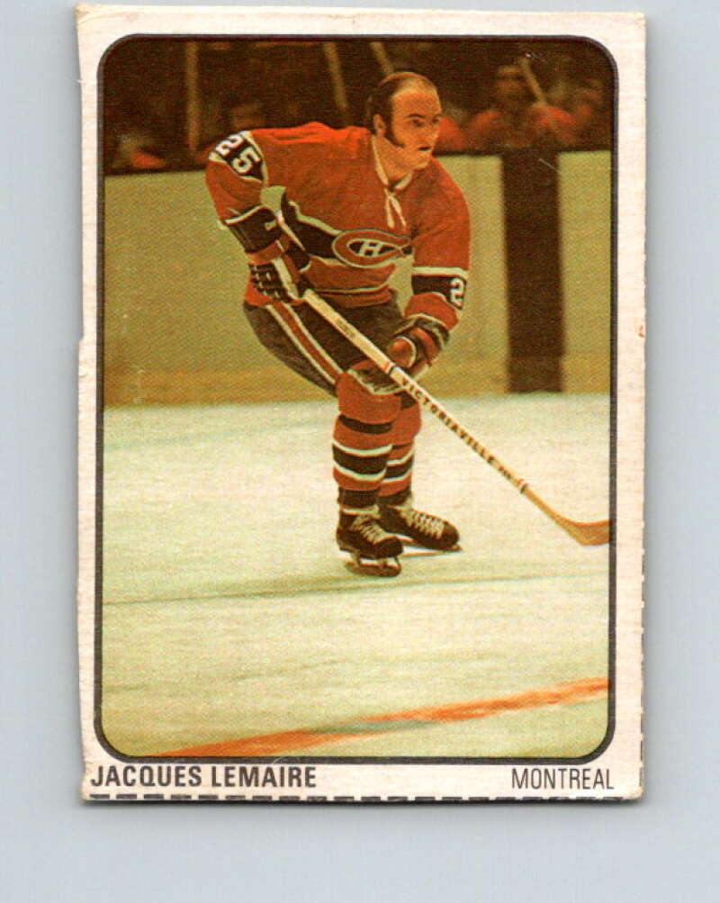 1974-75 Lipton Soup #38 Jacques Lemaire  Montreal Canadiens  V32262