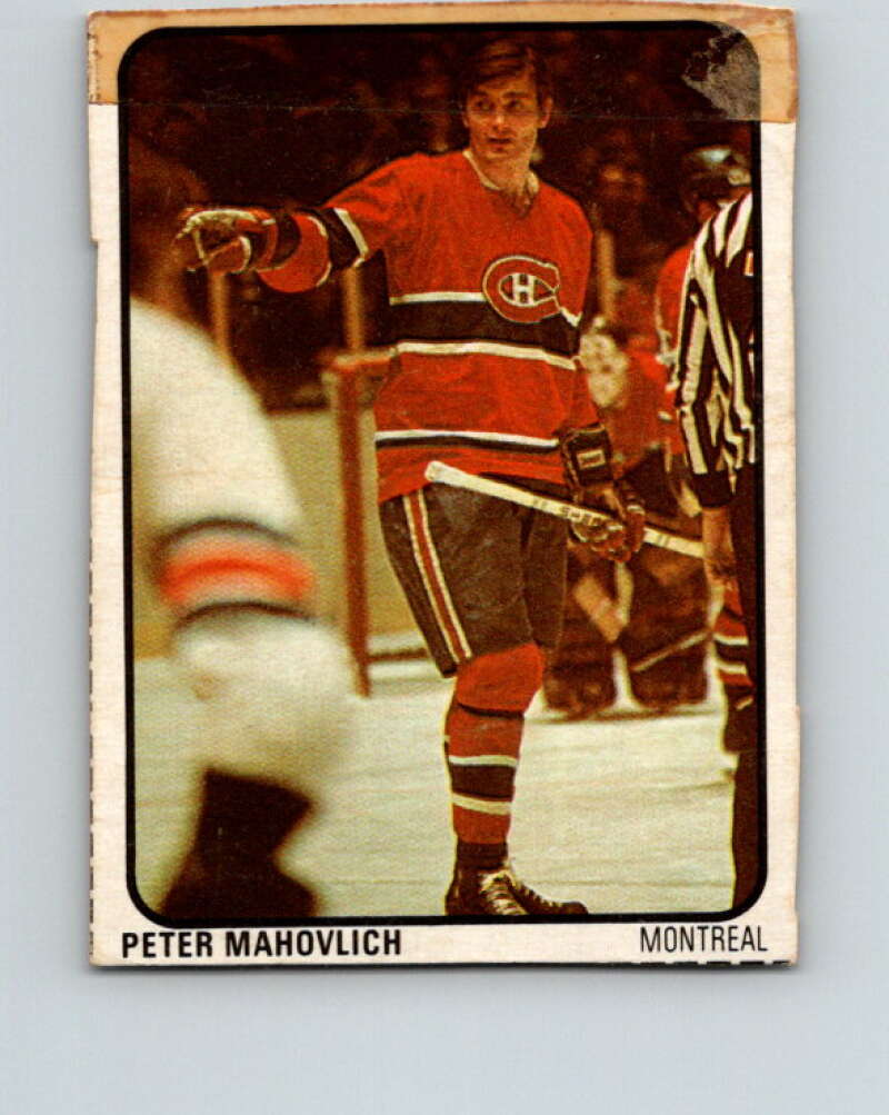 1974-75 Lipton Soup #39 Pete Mahovlich  Montreal Canadiens  V32264