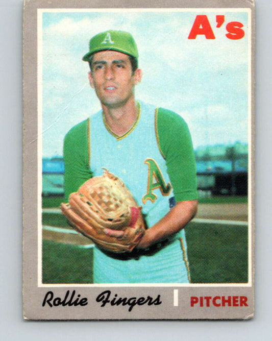 1970 Topps #502 Rollie Fingers  Oakland Athletics  V32301