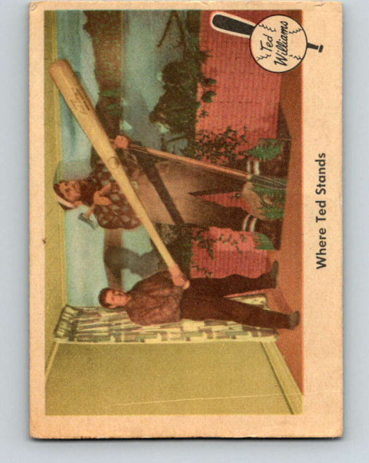 1959 Fleer Ted Williams #79 Where Ted Stands  Boston Red Sox  V32309