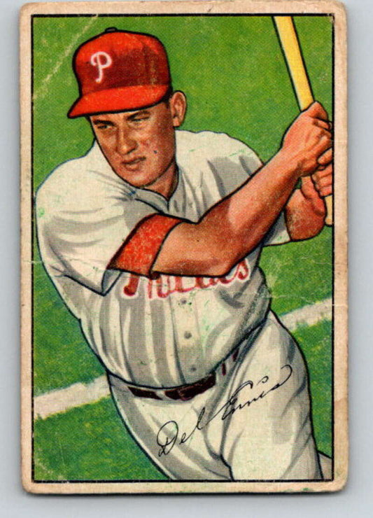 1952 Bowman #76 Del Ennis  Philadelphia Phillies  V32310