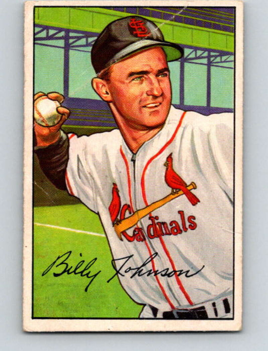 1952 Bowman #122 Billy Johnson  St. Louis Cardinals  V32311