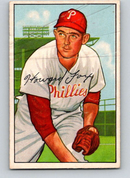1952 Bowman #125 Howie Fox  Philadelphia Phillies  V32312