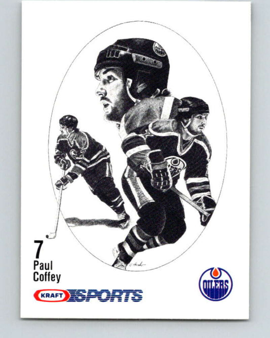 1986-87 NHL Kraft Drawings Paul Coffey Oilers  V32413