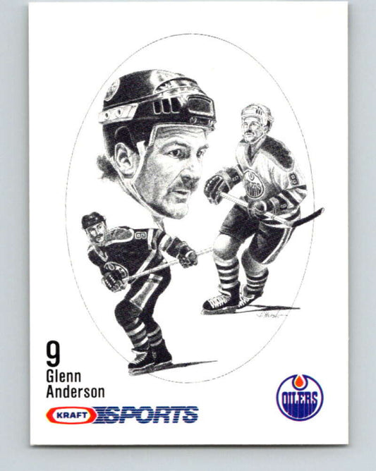 1986-87 NHL Kraft Drawings Glenn Anderson Oilers  V32415