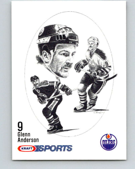 1986-87 NHL Kraft Drawings Glenn Anderson Oilers  V32416
