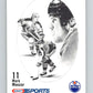 1986-87 NHL Kraft Drawings Mark Messier Oilers  V32420