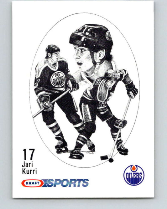 1986-87 NHL Kraft Drawings Jari Kurri Oilers  V32423