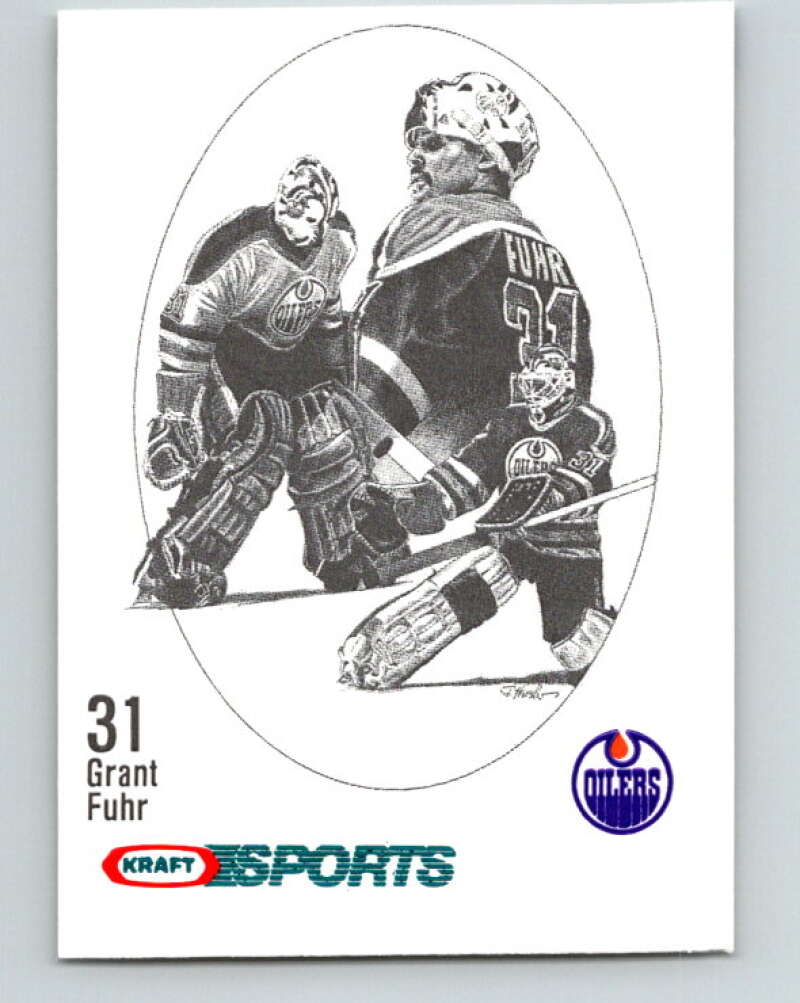1986-87 NHL Kraft Drawings Grant Fuhr Oilers V32428