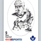 1986-87 NHL Kraft Drawings Russ Cortnall Maple Leafs  V32444