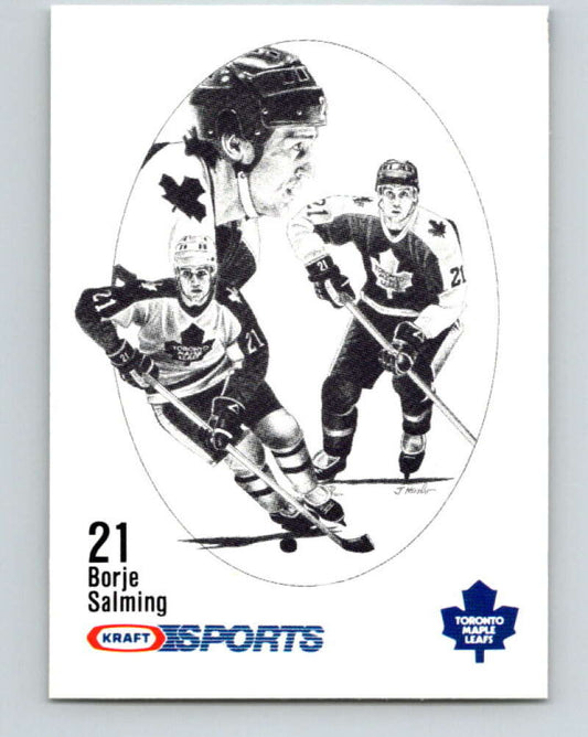 1986-87 NHL Kraft Drawings Borje Salming Maple Leafs  V32453