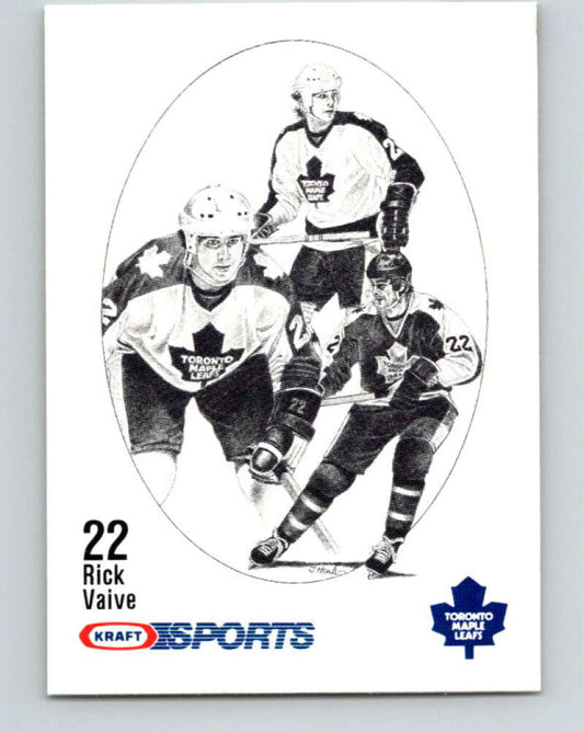 1986-87 NHL Kraft Drawings Rick Vaive Maple Leafs V32455