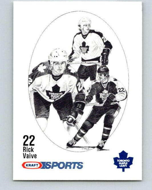 1986-87 NHL Kraft Drawings Rick Vaive Maple Leafs V32456