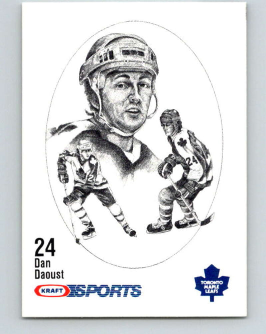 1986-87 NHL Kraft Drawings Dan Daoust Maple Leafs  V32458