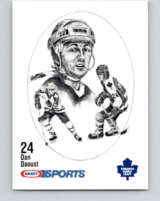 1986-87 NHL Kraft Drawings Dan Daoust Maple Leafs  V32459