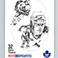 1986-87 NHL Kraft Drawings Steve Thomas Maple Leafs V32464