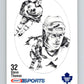 1986-87 NHL Kraft Drawings Steve Thomas Maple Leafs V32465