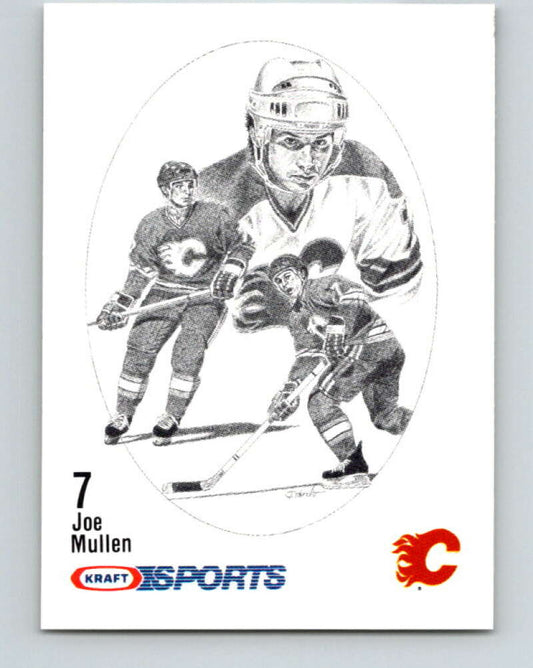 1986-87 NHL Kraft Drawings Joe Mullen Flames V32466