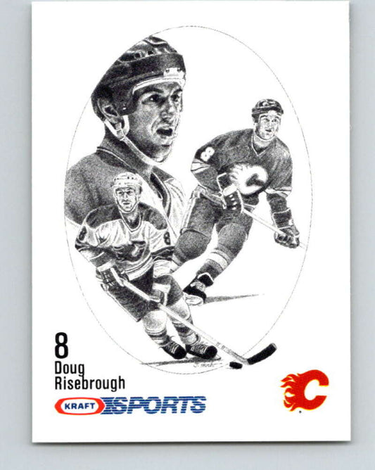 1986-87 NHL Kraft Drawings Doug Risebrough Flames V32467
