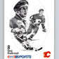 1986-87 NHL Kraft Drawings Doug Risebrough Flames V32468