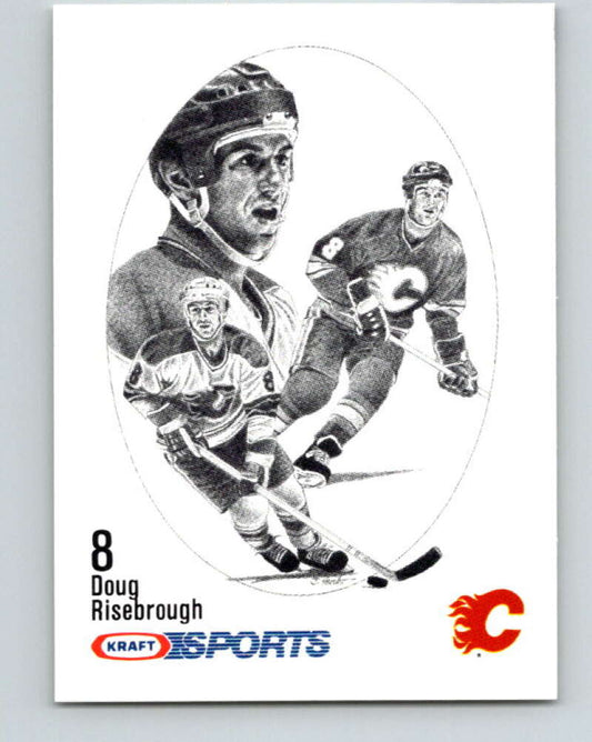 1986-87 NHL Kraft Drawings Doug Risebrough Flames V32469
