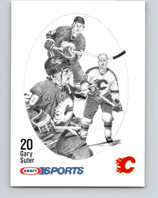 1986-87 NHL Kraft Drawings Gary Suter Flames  V32477