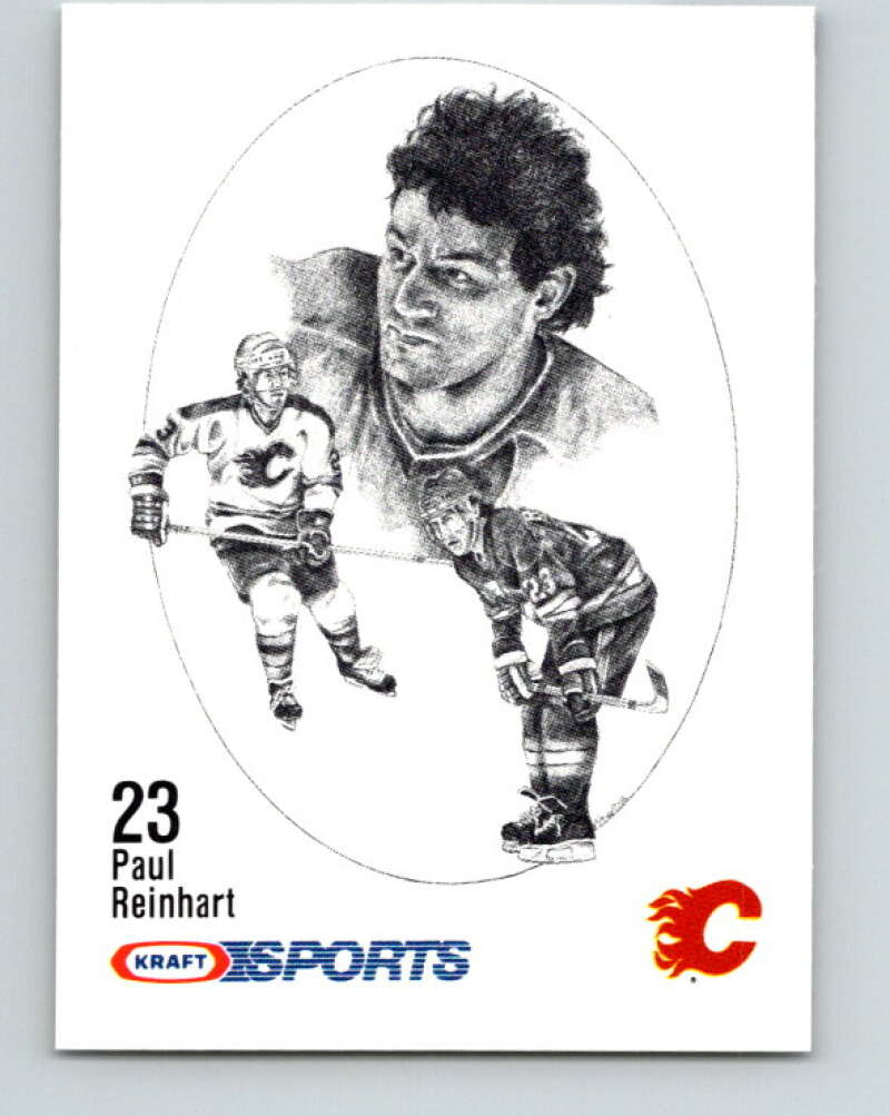 1986-87 NHL Kraft Drawings Paul Reinhart Flames  V32479