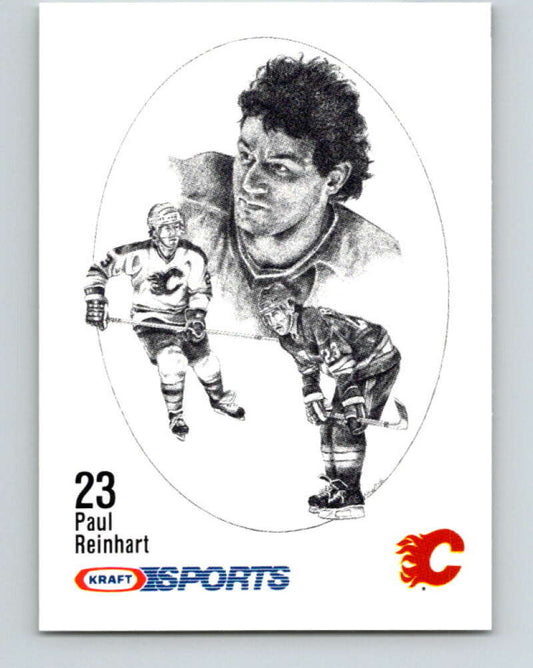1986-87 NHL Kraft Drawings Paul Reinhart Flames  V32480