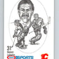 1986-87 NHL Kraft Drawings Rejean Lemelin Flames  V32484