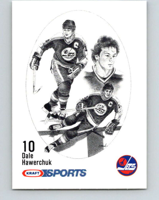 1986-87 NHL Kraft Drawings Dale Hawerchuck Jets V32532