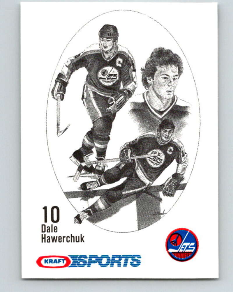 1986-87 NHL Kraft Drawings Dale Hawerchuck Jets V32533