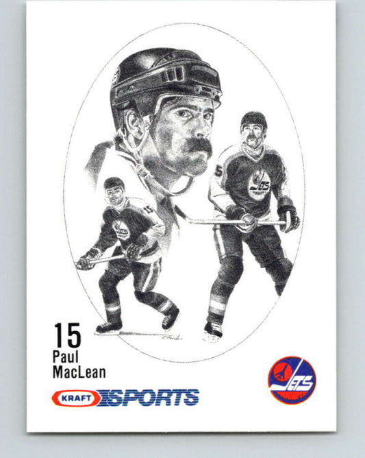1986-87 NHL Kraft Drawings Paul MacLean Jets  V32535