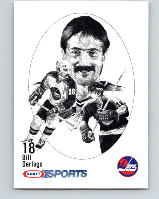1986-87 NHL Kraft Drawings Bill Derlago Jets V32540