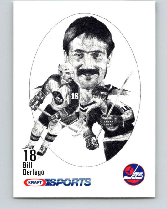 1986-87 NHL Kraft Drawings Bill Derlago Jets V32541