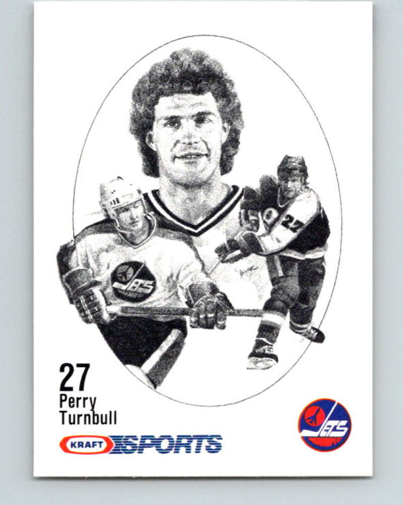 1986-87 NHL Kraft Drawings Perry Turnbull Jets  V32551
