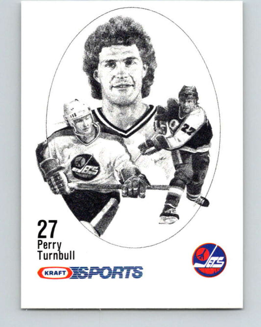1986-87 NHL Kraft Drawings Perry Turnbull Jets  V32552