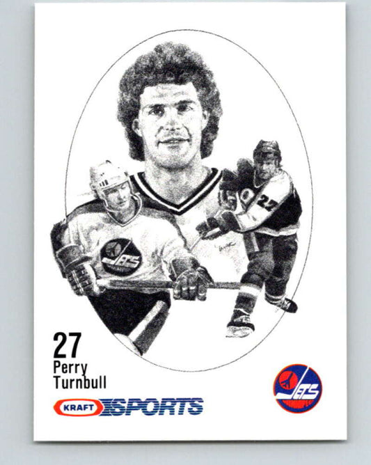 1986-87 NHL Kraft Drawings Perry Turnbull Jets  V32553
