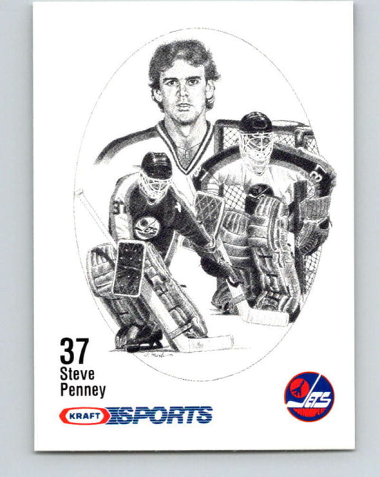 1986-87 NHL Kraft Drawings Steve Penney Jets  V32554