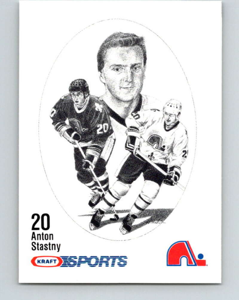 1986-87 NHL Kraft Drawings Anton Stastny Nordiques  V32560