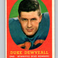 1958 Topps CFL Football #23 Duke Dewveall, Winipeg Blue Bombers  V32571