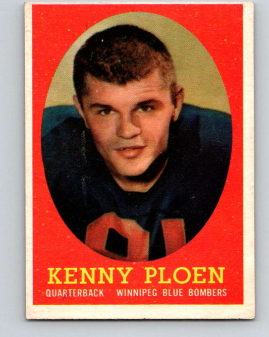 1958 Topps CFL Football #40 Kenny Ploen, Winnipeg Blue Bombers  V32574
