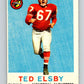 1959 Topps CFL Football #34 Ted Elsby, Montreal Alouettes  V32620