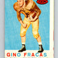 1959 Topps CFL Football #48 Gino Fracas, Edmonton Eskimos  V32639