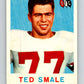1959 Topps CFL Football #49 Ted Smale, Ottawa Rough Riders  V32640