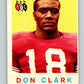 1959 Topps CFL Football #57 Don Clark, Ottawa Rough Riders  V32646